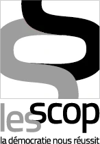 Les Scop noir et blanc Logo Les SCOP