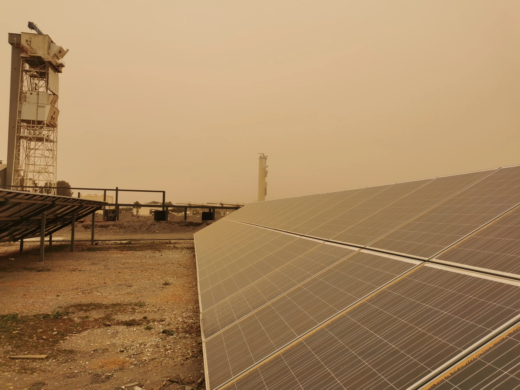 Photovoltaic panels at CIEMAT’s Plataforma Solar de Almería (PSA, photo by DLR)